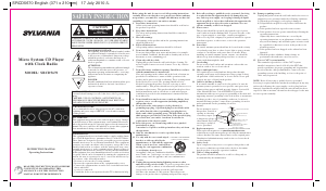 Manual Sylvania SRCD5670 Stereo-set