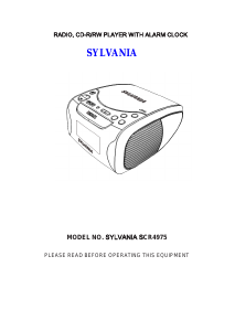 Manual Sylvania SCR4975 Stereo-set