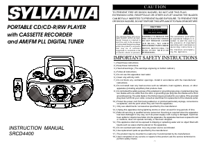 Handleiding Sylvania SRCD4400 Stereoset