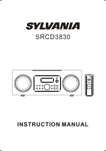 Manual Sylvania SRCD3830 Stereo-set