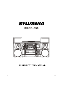 Manual Sylvania SRCD856 Stereo-set