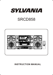 Manual Sylvania SRCD858 Stereo-set