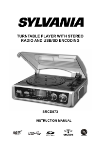 Bedienungsanleitung Sylvania SRCD873 Plattenspieler
