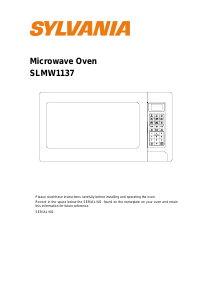 Manual Sylvania SLMW1137 Microwave