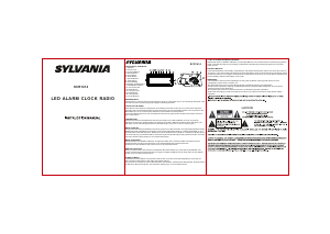 Manual Sylvania SCR1414 Alarm Clock Radio