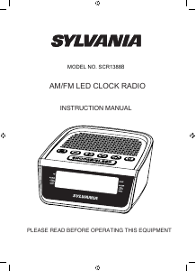 Manual Sylvania SCR1388B Alarm Clock Radio