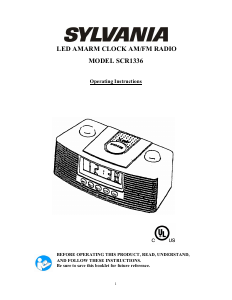 Manual Sylvania SCR1336 Alarm Clock Radio