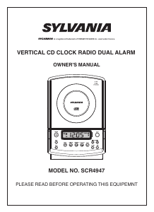 Manual Sylvania SCR4947 Alarm Clock Radio