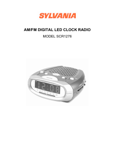 Manual Sylvania SCR1276 Alarm Clock Radio