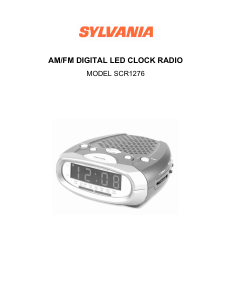 Bruksanvisning Sylvania SCR1276 Klockradio