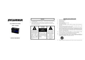 Manual Sylvania SCR1053 Alarm Clock Radio