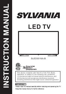Manual Sylvania SLED5016A-B LED Television
