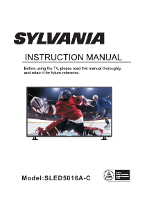 Manual Sylvania SLED5016A-C LED Television