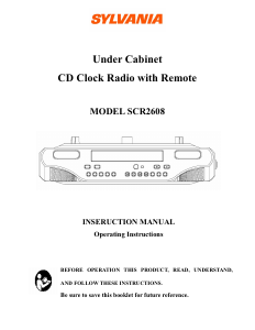 Manual Sylvania SCR2608 Radio