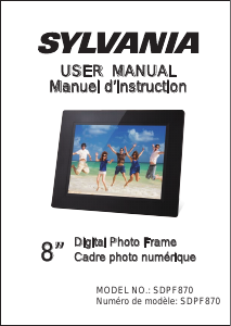 Manual Sylvania SDPF870 Digital Photo Frame