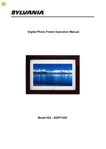 Manual Sylvania SDPF1087 Digital Photo Frame