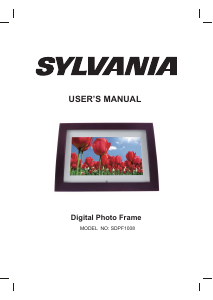 Manual Sylvania SDPF1008 Digital Photo Frame