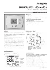 Handleiding Honeywell Focus Pro Thermostaat