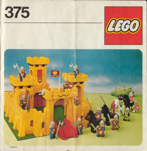 Manual de uso Lego set 375 Castle Castillo