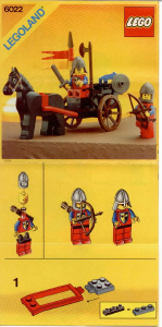 Manual de uso Lego set 6022 Castle Caballo de carro