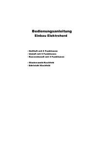 Bedienungsanleitung Techwood MEB K3 X Herd