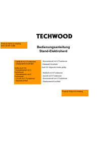 Bedienungsanleitung Techwood SHA 50 MF 8 WE Herd