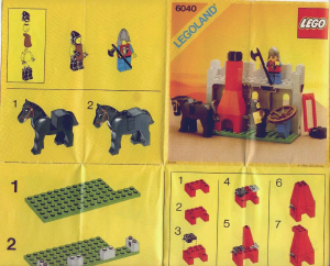 Manual Lego set 6040 Castle Blacksmith shop