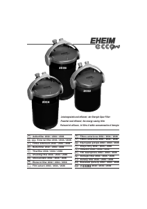 Manuale Eheim Ecco Pro 2036 Filtro Acquario