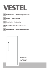 Manual Vestel KVF562W1 Refrigerator