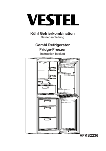 Handleiding Vestel VFKS2236 Koel-vries combinatie