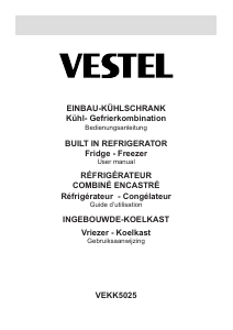 Handleiding Vestel VEKK5025 Koel-vries combinatie