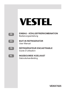 Bedienungsanleitung Vestel VEKK7025 Kühl-gefrierkombination