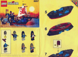 Manual Lego set 6057 Castle Sea serpent