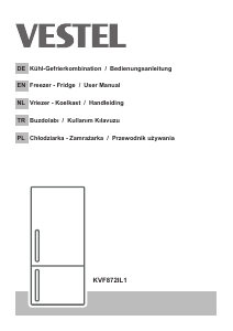Manual Vestel KVF872IL1 Fridge-Freezer