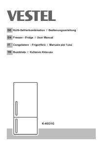 Manual Vestel K-K031G Fridge-Freezer