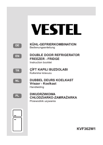 Kullanım kılavuzu Vestel KVF362W1 Donduruculu buzdolabı