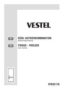 Handleiding Vestel VFKS2176 Koel-vries combinatie