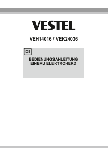 Mode d’emploi Vestel VEH14016 Cuisinière