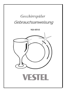 Bedienungsanleitung Vestel VGS45Y15 Geschirrspüler
