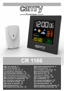 Manual Camry CR 1166 Stație meteo