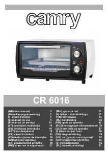 Instrukcja Camry CR 6016 Piekarnik