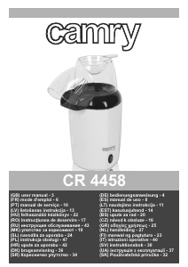 Manual Camry CR 4458 Popcorn Machine