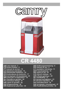 Manuale Camry CR 4480 Macchina per popcorn