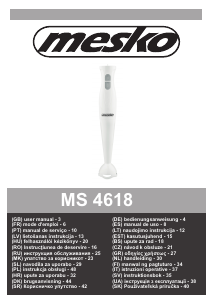 Manual Mesko MS 4618 Hand Blender
