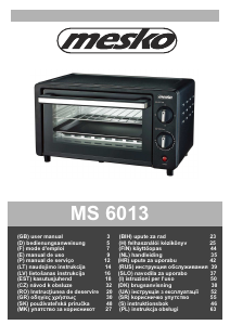 Руководство Mesko MS 6013 духовой шкаф