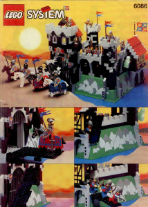 Bruksanvisning Lego set 6086 Castle Svarta riddarnas borg