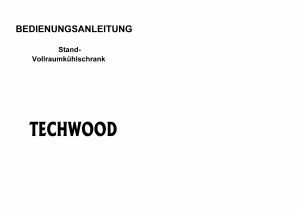 Bedienungsanleitung Techwood KS 8265 AG Kühlschrank