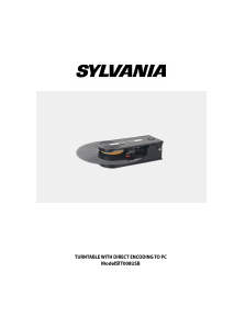 Manual Sylvania STT008USB Turntable