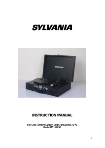 Manual Sylvania STT102USB Turntable