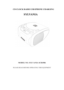 Handleiding Sylvania SCR4986 Stereoset